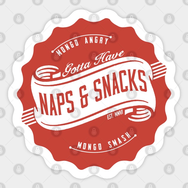 Naps and Snacks Sticker by AngryMongoAff